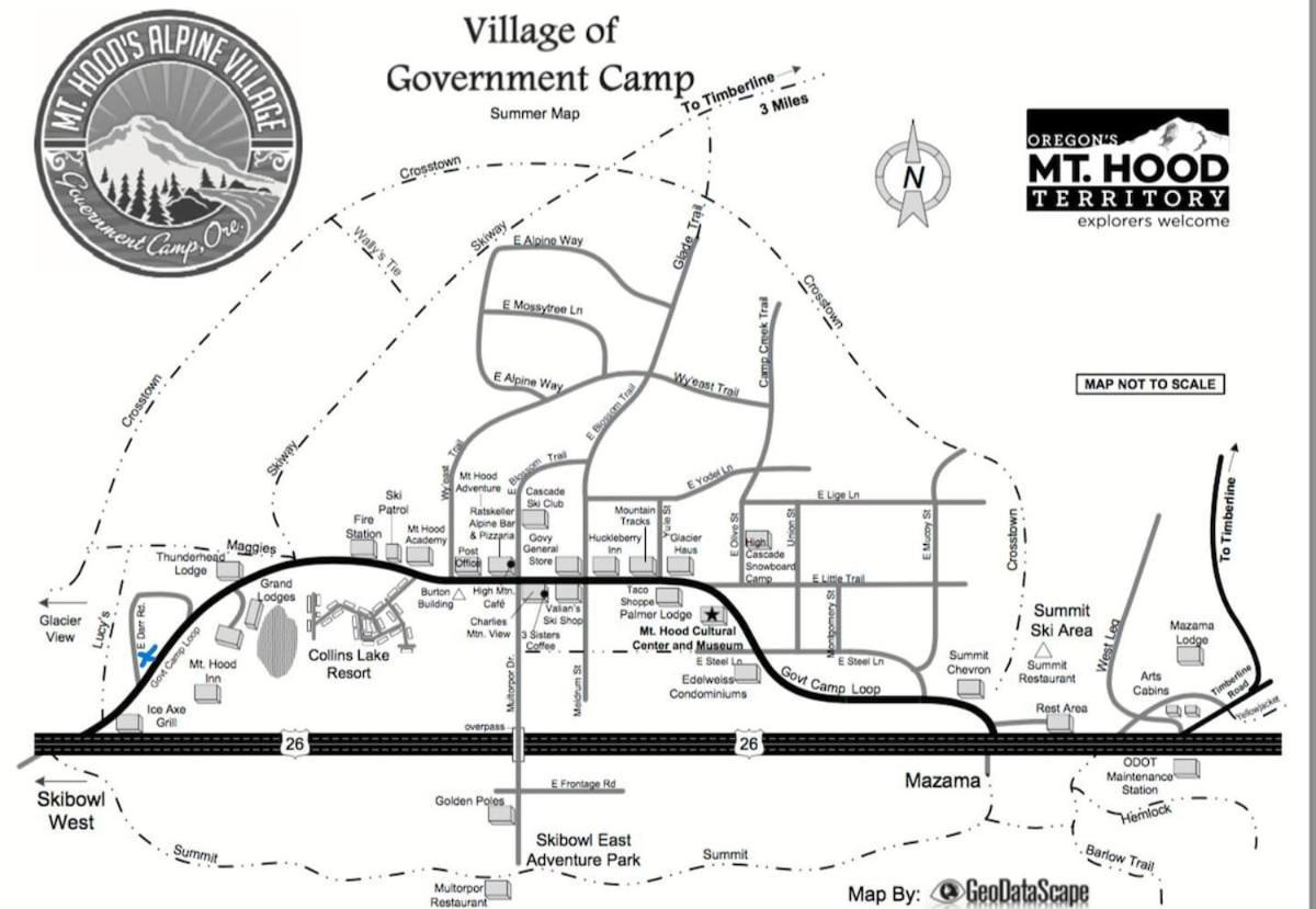 Great Blue Lodge - Spacious Ski Lodge, Hot Tub, Sauna, Game Room & More Government Camp Ngoại thất bức ảnh